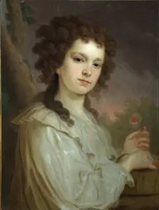 Portrait of Olga Kuzminichna Filippova (1772-1829), 1790. Artist: Borovikovsky, Vladimir Lukich (1757-1825)