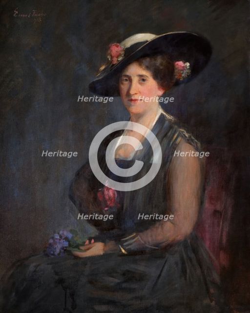 Portrait Of Olga Myers (Mrs), 1915. Creator: Emil Fuchs.