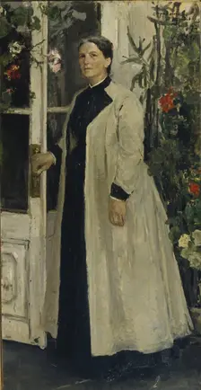 Portrait of Olga Pavlovna Orlova (1838-1926). Artist: Korovin, Konstantin Alexeyevich (1861-1939)