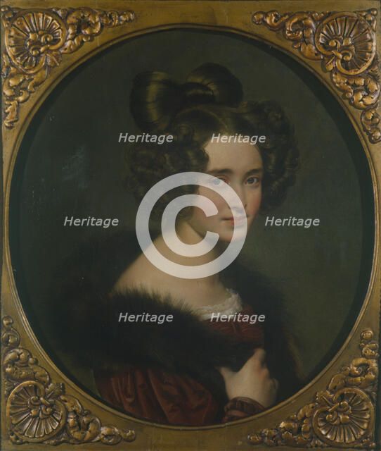 Portrait of Olimpiada Ryumina, 1826. Artist: Kiprensky, Orest Adamovich (1782-1836)