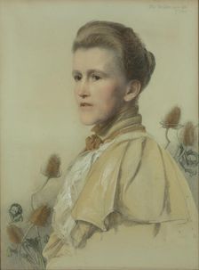 Portrait of Olive MacLehose (1859-1926), née MacMillan, 1895. Creator: Sandys, Frederick (1829-1904)