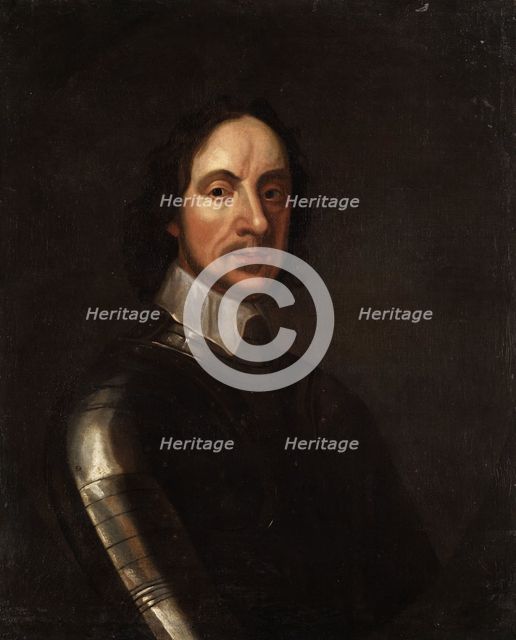 Portrait of Oliver Cromwell (1599-1658), 17th century. Creator: Hannemann, Adriaen (1601-1671).