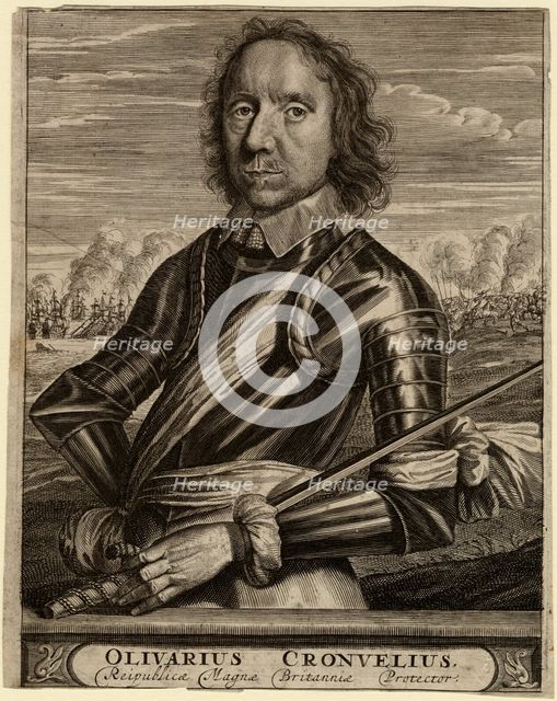 Portrait of Oliver Cromwell, 1653. Artist: Anonymous  