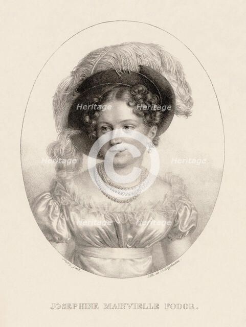 Portrait of opera singer Joséphine Fodor (1789/93-1870), 1815. Creator: Singry, Jean-Baptiste (1782-1824).