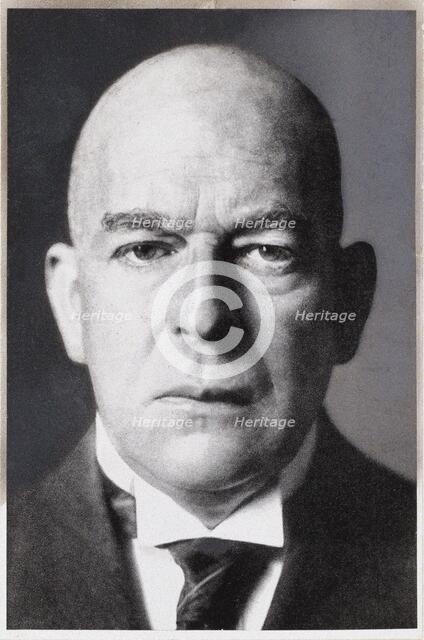 Portrait of Oswald Spengler (1880-1936). Creator: Anonymous.