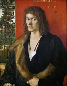 Portrait of Oswolt Krel, 1499. Creator: Dürer, Albrecht (1471-1528)