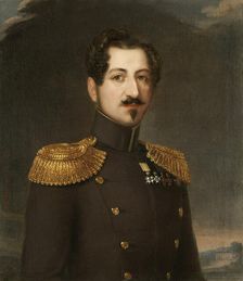 Portrait of Oscar I (1799-1859), King of Sweden and Norway, 1844. Creator: Wahlbergson, Erik (1808-1865)