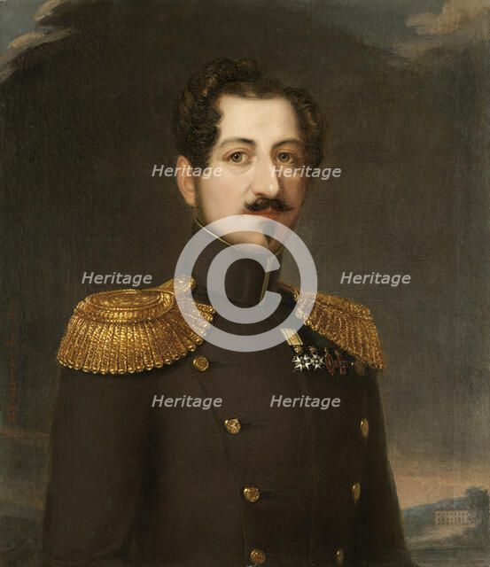 Portrait of Oscar I (1799-1859), King of Sweden and Norway, 1844. Creator: Wahlbergson, Erik (1808-1865).