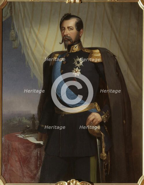 Portrait of Oscar I (1799-1859), King of Sweden and Norway, 1858.