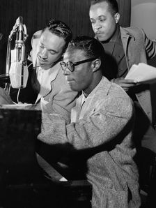 Portrait of Oscar Moore, Nat King Cole, and Wesley Prince, New York, N.Y., ca. July 1946. Creator: William Paul Gottlieb