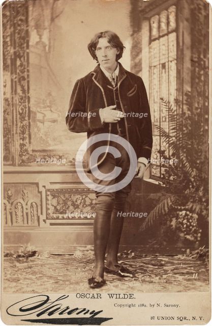 Portrait of Oscar Wilde (1854-1900), 1882. Creator: Sarony, Napoleon (1821-1896).