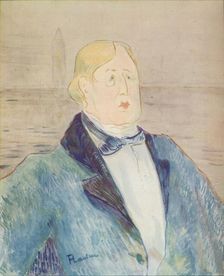 Portrait of Oscar Wilde 1895. Artist: Henri de Toulouse-Lautrec