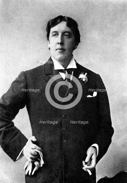 Portrait of Oscar Wilde, c1890s. Creator: Ellis & Walery.