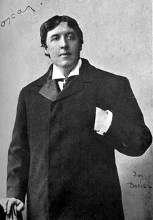 Portrait of Oscar Wilde, late 19th century. Creator: Unknown