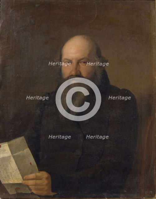 Portrait of Osip Mikhaylovich Senkov (1790-1851), 1836. Artist: Zaryanko, Sergei Konstantinovich (1818-1870)