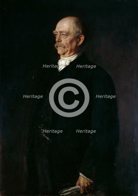 Portrait of Otto von Bismarck (1815-1898), 1884. Creator: Lenbach, Franz, von (1836-1904).