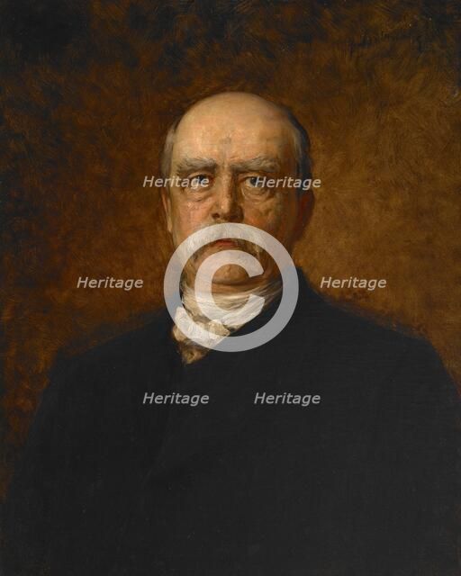 Portrait of Otto Eduard Leopold von Bismarck, 19th century. Creator: Franz von Lenbach.