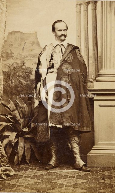 Portrait of Otto I, King of Greece, ca 1863. Creator: Kramer, Oscar (1835-1892).