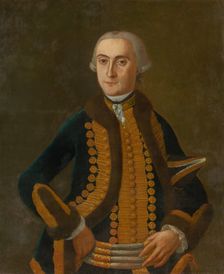 Portrait of L. Berzeviczy, around 1742. Creator: Unknown