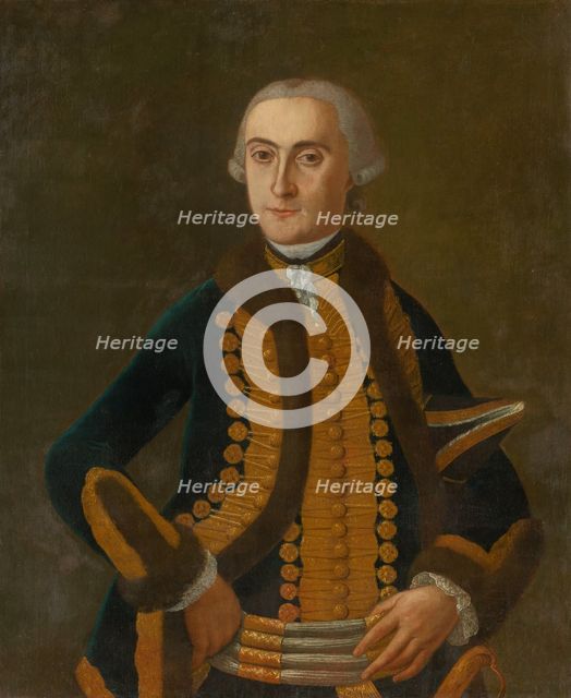 Portrait of L. Berzeviczy, around 1742. Creator: Unknown.