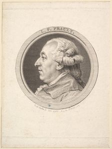 Portrait of L. F. Prault, 1787. Creator: Augustin de Saint-Aubin