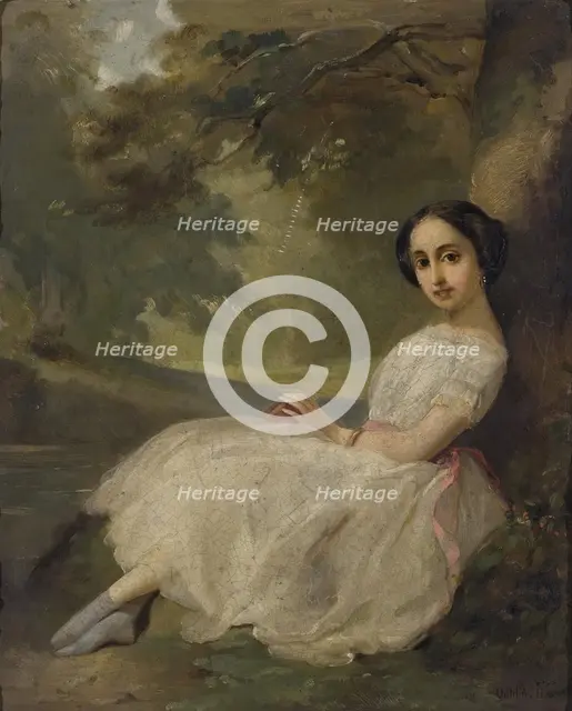 Portrait of L.L.Lazareva, 1855. Creator: Olga Levashova.