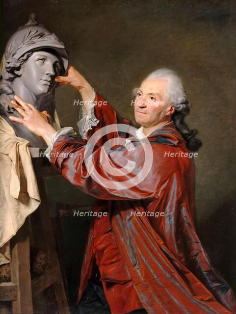 Portrait of Louis-Claude Vassé. Artist: Aubry, Etienne (1745-1781)