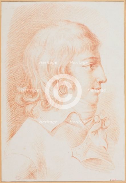 Portrait of Louis Antoine de Saint-Just (1767-1794), ca 1792. Creator: Anonymous.
