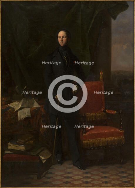 Portrait of Louis-Antoine Garnier-Pagès (1803-1878), c1840. Creator: Aimee Brune.