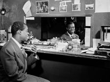 Portrait of Louis Armstrong, Aquarium, New York, N.Y., ca. July 1946. Creator: William Paul Gottlieb