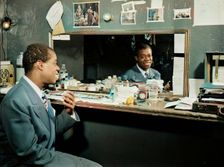 Portrait of Louis Armstrong, Aquarium, New York, N.Y., ca. July 1946. Creator: William Paul Gottlieb