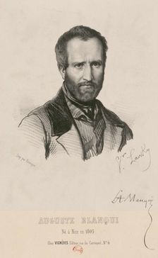 Portrait of Louis-Auguste Blanqui (1805-1881), 1849. Creator: Larsky, Victor (active Mid of 19th cen.)