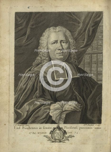 Portrait of Louis Boullenois (1680-1762), .