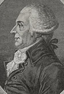 Portrait of Louis-Bernard Guyton de Morveau (1737-1816), French chemist and politician, 1876. Creator: Pannemaker