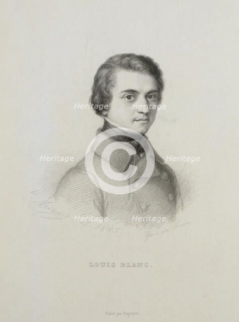 Portrait of Louis Blanc (1811-1882), 1845. Creator: Anonymous.