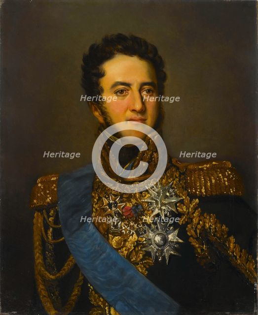 Portrait of Louis Gabriel Suchet, duc d'Albuféra (1770-1826), Marshal of the Empire, 1834. Creator: Guérin, Paulin (1783-1855).