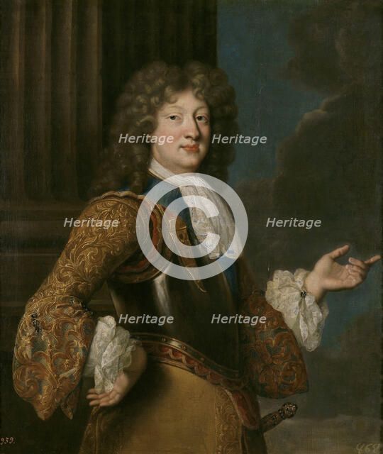 Portrait of Louis, Grand Dauphin of France. Artist: Troy, François, de (1645-1730)