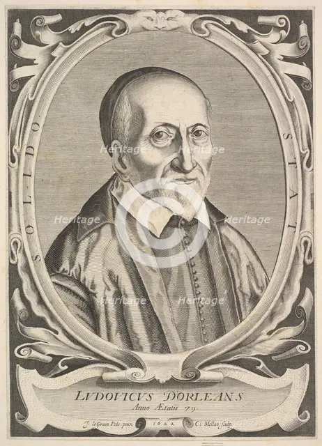 Portrait of Louis d'Orléans, 1622. Creator: Claude Mellan.