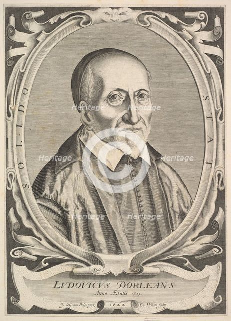 Portrait of Louis d'Orléans, 1622. Creator: Claude Mellan.