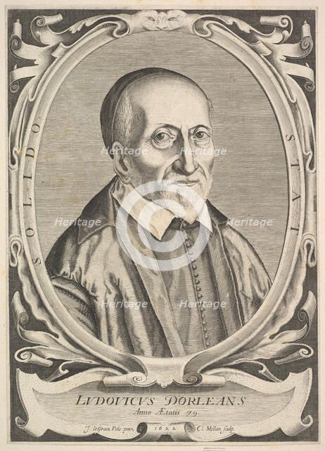 Portrait of Louis d'Orléans, 1622. Creator: Claude Mellan.