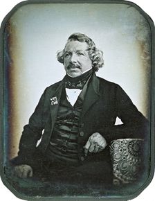 Portrait of Louis Daguerre (1787-1851), 1844. Creator: Sabatier-Blot, Jean-Baptiste (1801-1881)