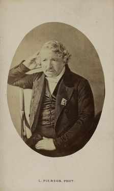 Portrait of Louis Daguerre, before 1850. Creator: Pierson, Albert Léopold (1854-1923)