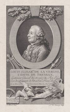 Portrait of Louis Elisabeth de La Vergne, Comte de Tressan, 1783-92., 1783-92. Creator: Nicolas de Launay