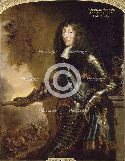 Portrait of Louis II de Bourbon (1621-1686), c1657 . Creator: Egmont, Justus van (1601-1674).