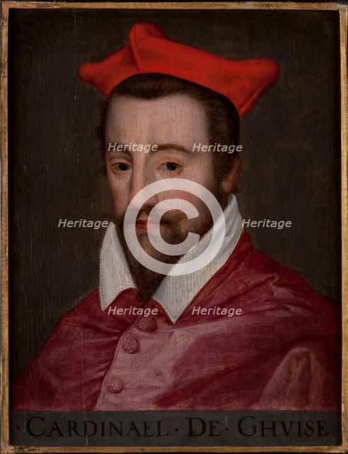 Portrait of Louis II de Lorraine, cardinal de Guise (1555-1588), 1580s. Creator: Anonymous.