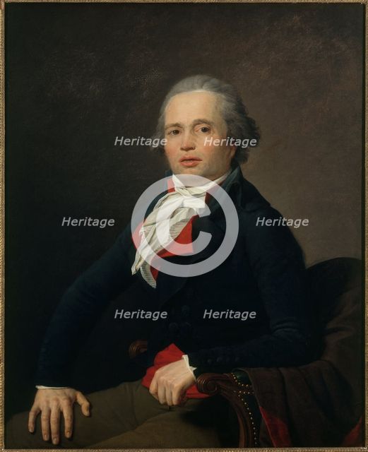 Portrait of Louis Legendre (1752-1797), conventionnel, (member of the National Convention) , c1795. Creator: Jean Louis Laneuville.