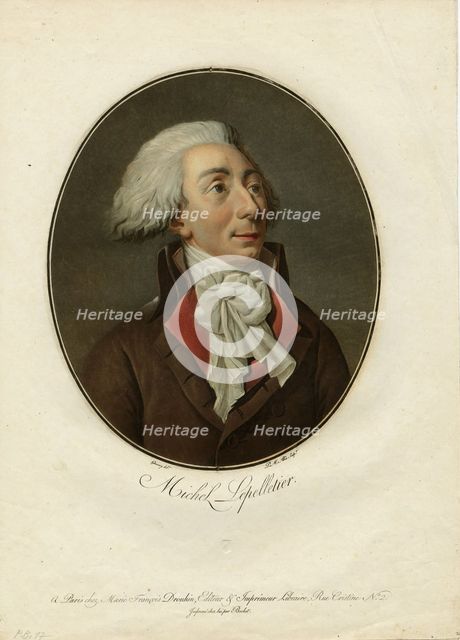 Portrait of Louis-Michel Le Peletier, Marquis de Saint-Fargeau (1760-1793), 1794.