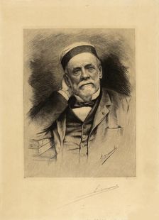 Portrait of Louis Pasteur, . Creator: Desmoulin; Fernand (1853-1914)