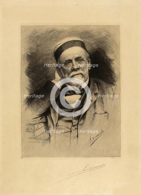 Portrait of Louis Pasteur, . Creator: Desmoulin; Fernand (1853-1914).