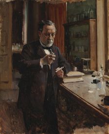 Portrait of Louis Pasteur, study, 1885. Creator: Albert Edelfelt